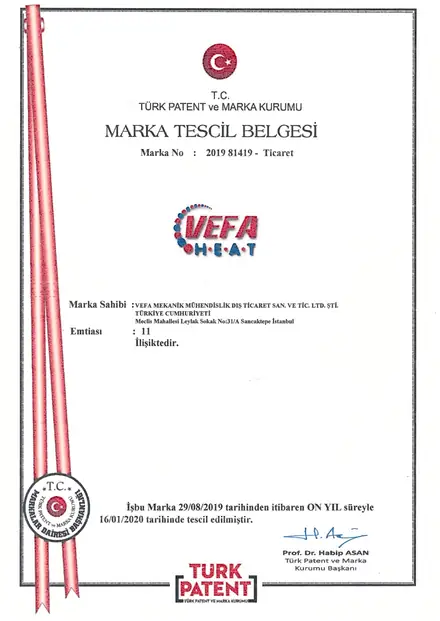 Marka Tescil Belgesi belgesi